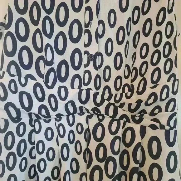 Shelby & Palmer Women's Black or Navy & White Poly/Spandex Sleeveless Dress NEW - Picture 8 of 13